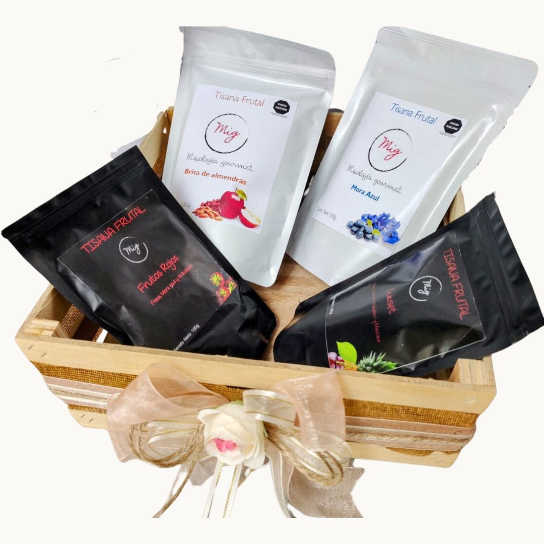 Comprar caja de regalo para amantes del té, Caja de regalo saludable y natural.